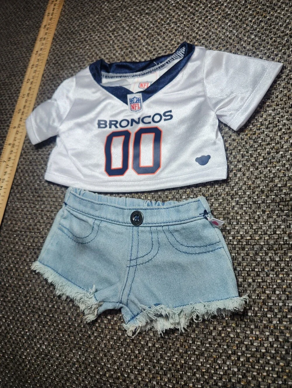 Build-A-Bear Workshop Denver Broncos jersey And Shorts